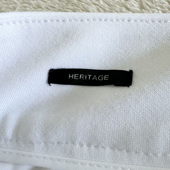 Talbots Pants Size 12 White Lined Crop - Picture 8 of 11